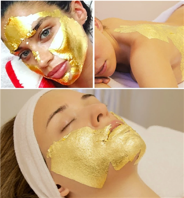 गोल्ड लीफ पेपर, यह त्वचा की देखभाल, लक्जरी सजावट परियोजना के लिए अच्छा उत्पाद...