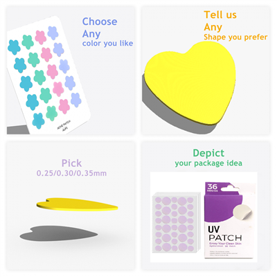 यूवी का पता लगाने वाला स्टिकर